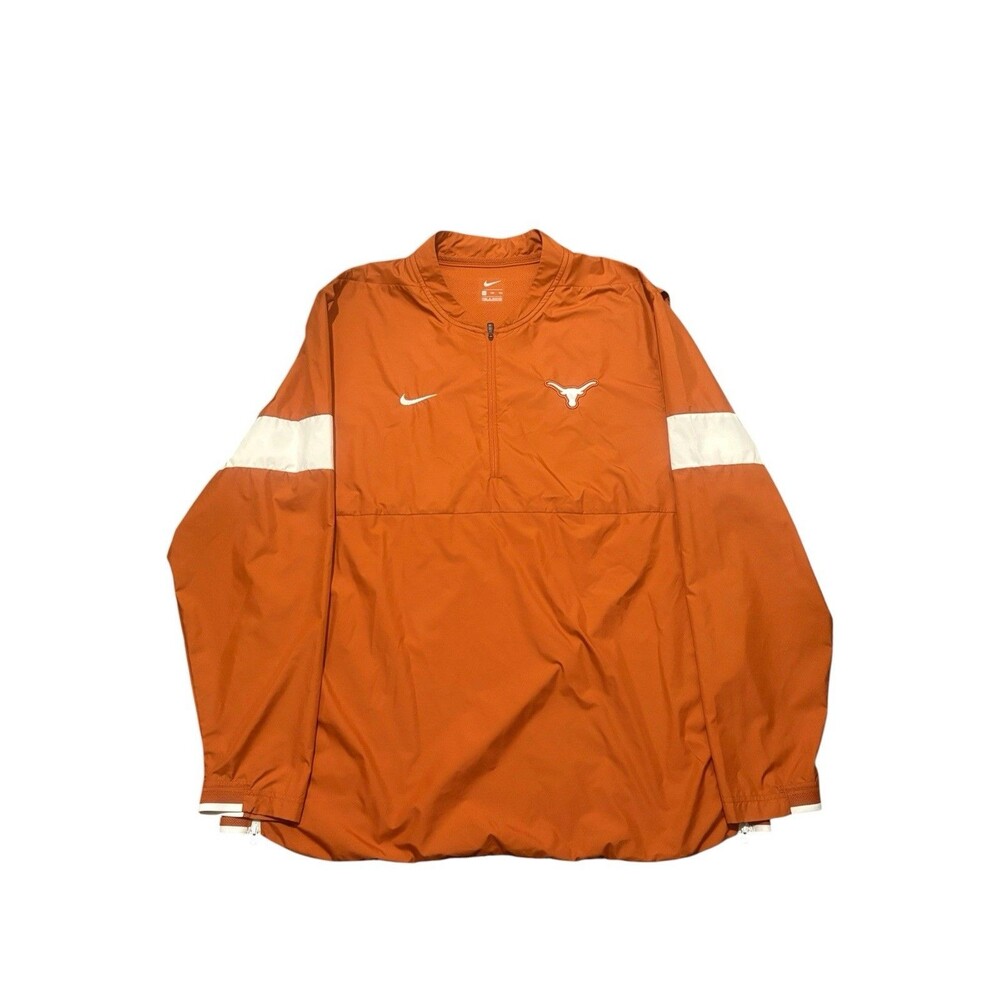 Nike Texas Longhorns Orange Pullover Windbreaker 2XL Coaches Sideline Jacket